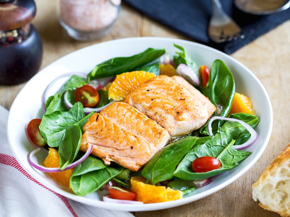 30-minute meals: Grilled salmon with chilli, orange and mint recipe ...