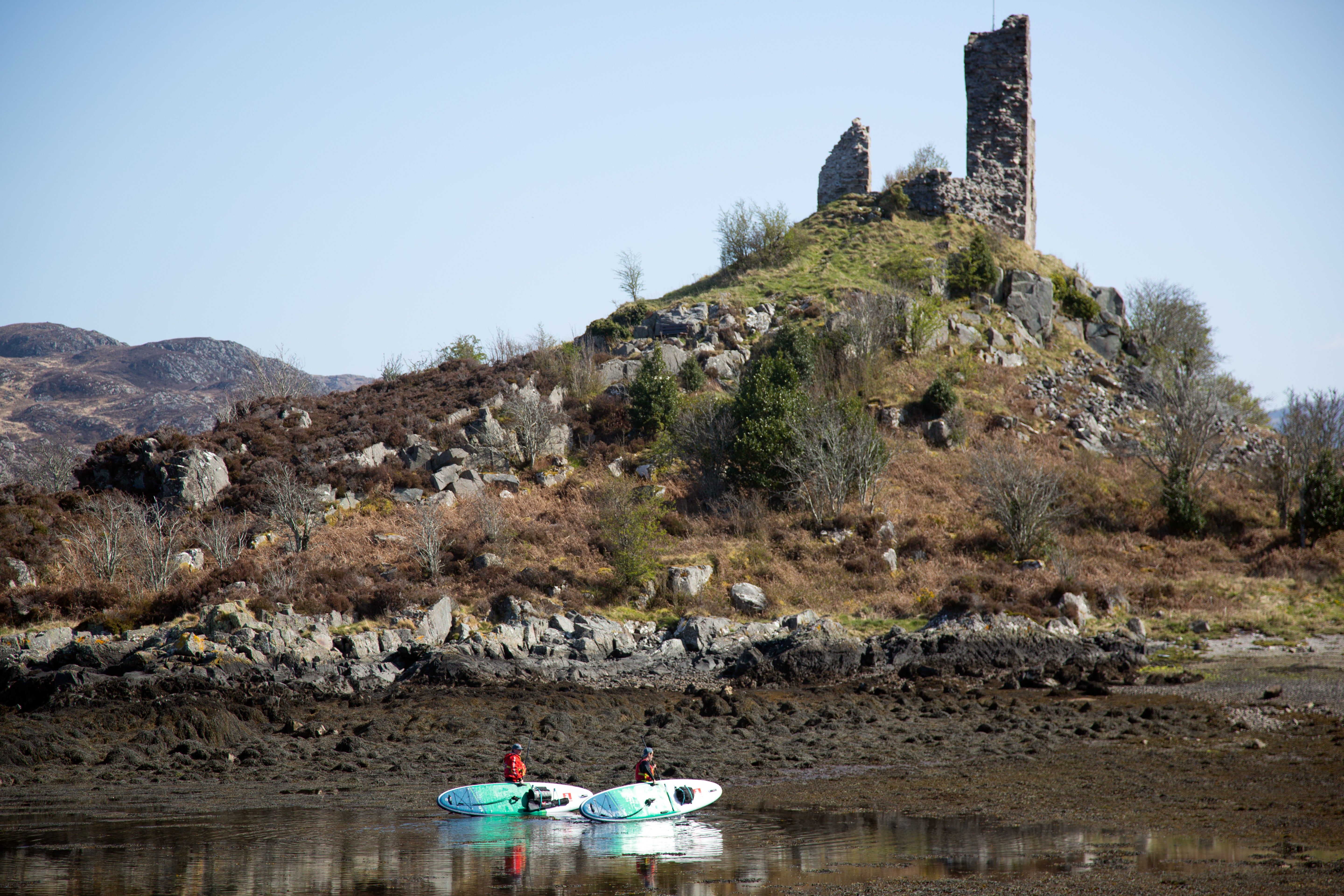 Paddleboarding lets you get up close and personal with Skye’s coastline