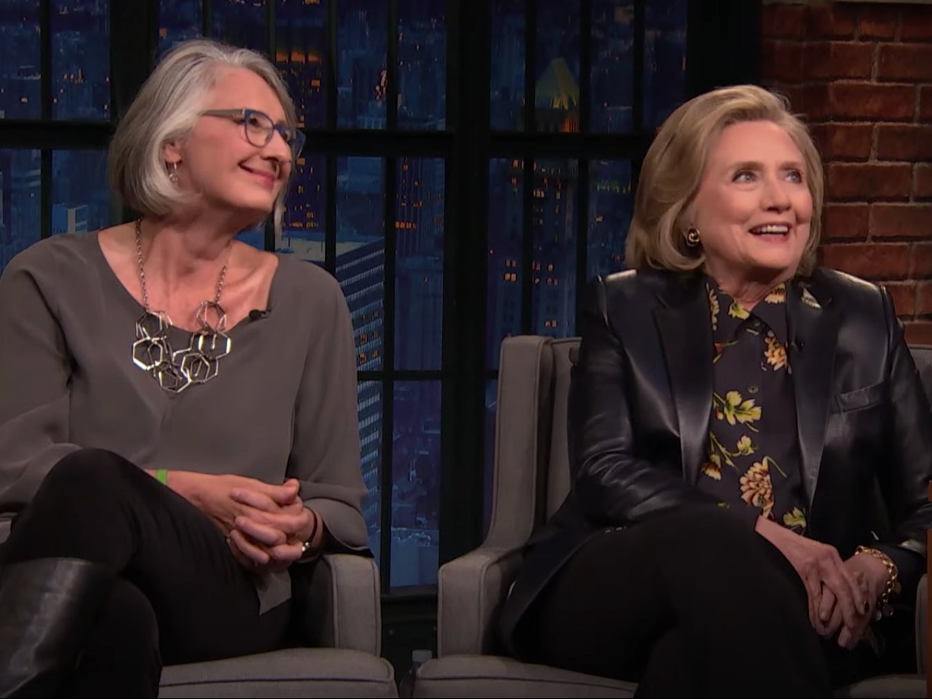 Louise Penny and Hillary Clinton on ‘Late Night with Seth Meyers'