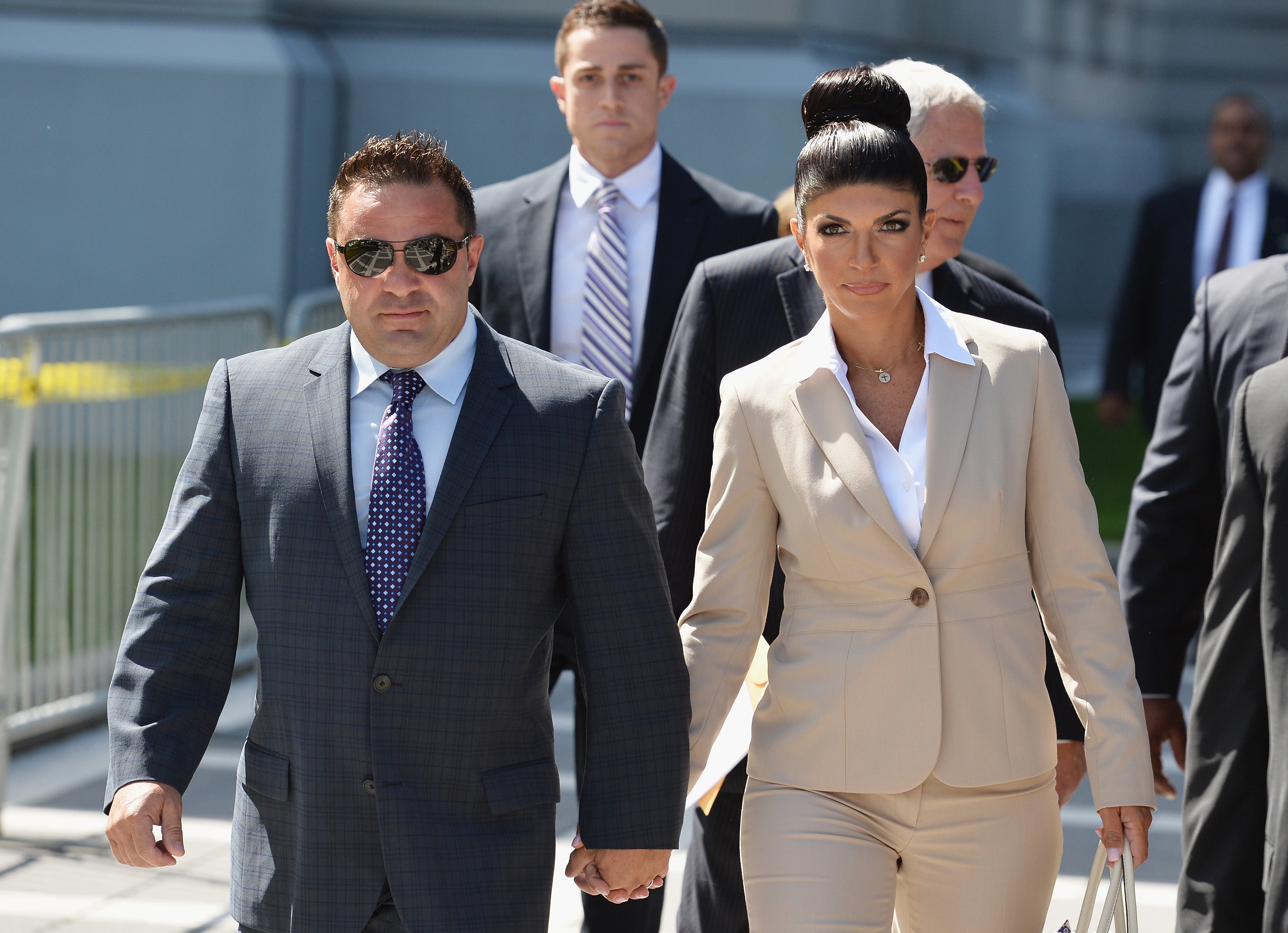 Joe and Teresa Giudice leave court after facing charges of bankruptcy and mail fraud