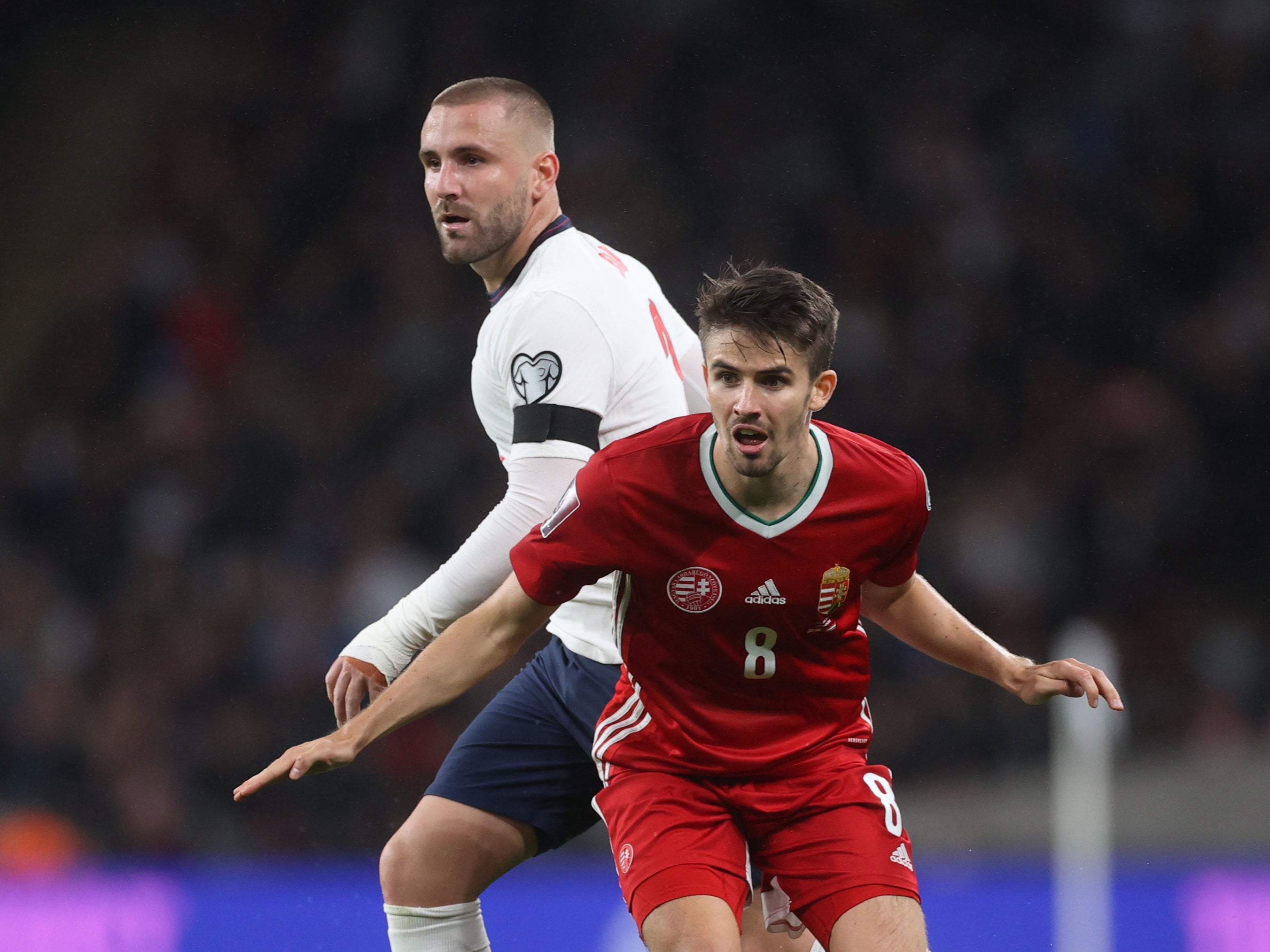 Luke Shaw will be relied upon at left-back for England