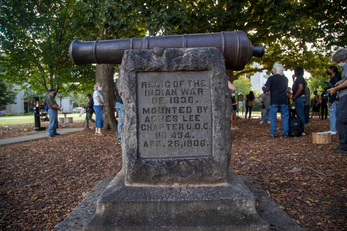 Georgia county to remove &lsquo;genocide cannon&rsquo; from city square