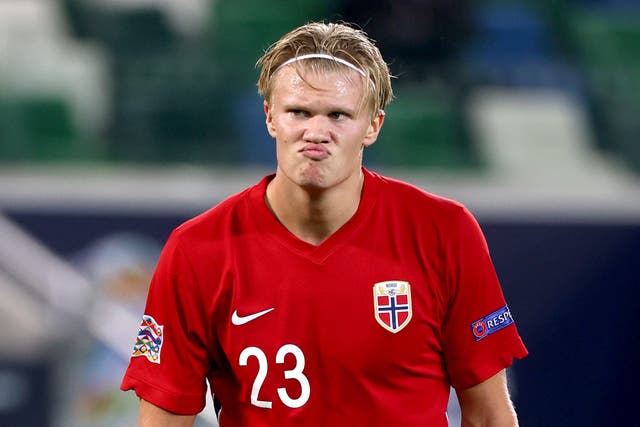 Norway’s Erling Haaland could be moving to Manchester (Liam McBurney/PA)