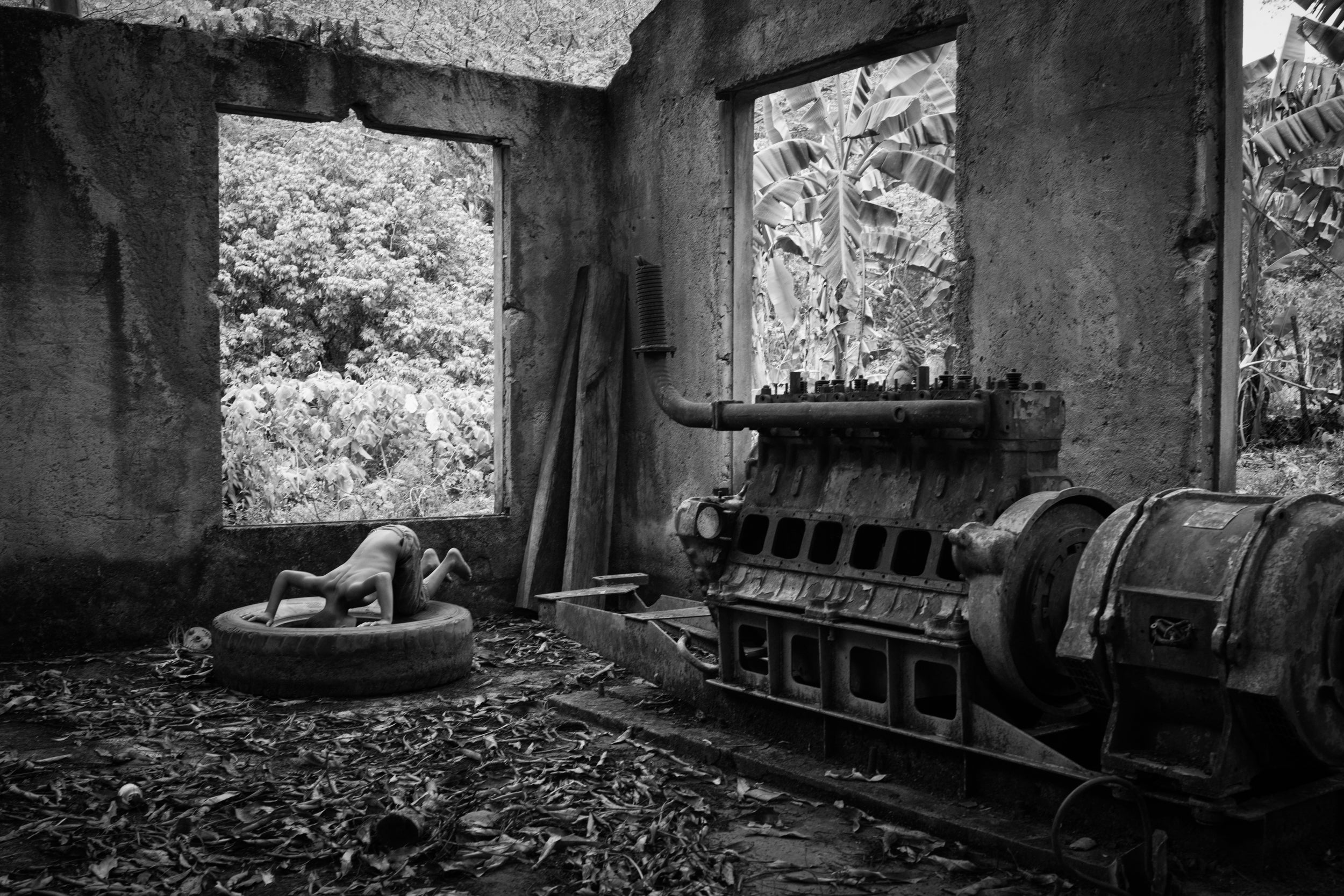 Old Generator Building. Sierra Maestra Mountains, Cuba