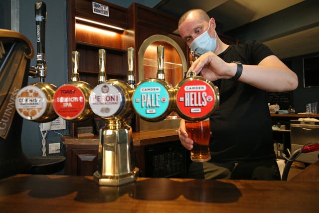 Pub group Marston’s has seen trading rebound above levels seen before the pandemic struck thanks to the full lifting of restrictions in the summer (Jonathan Brady/PA)