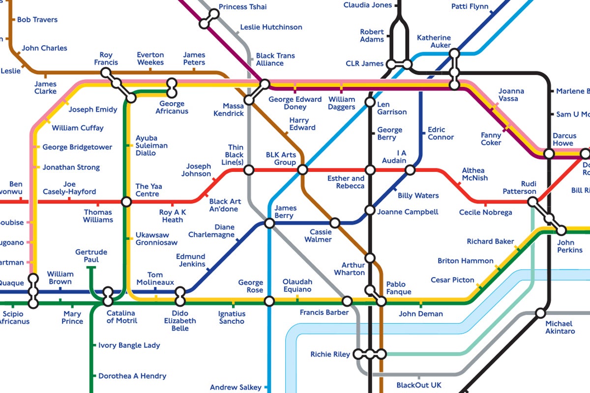 The Black History Tube Map