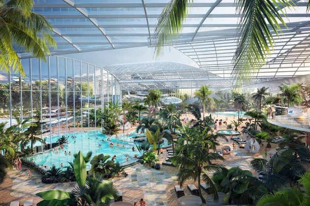 <p>Designs for Therme Manchester, slated to open in 2023</p>