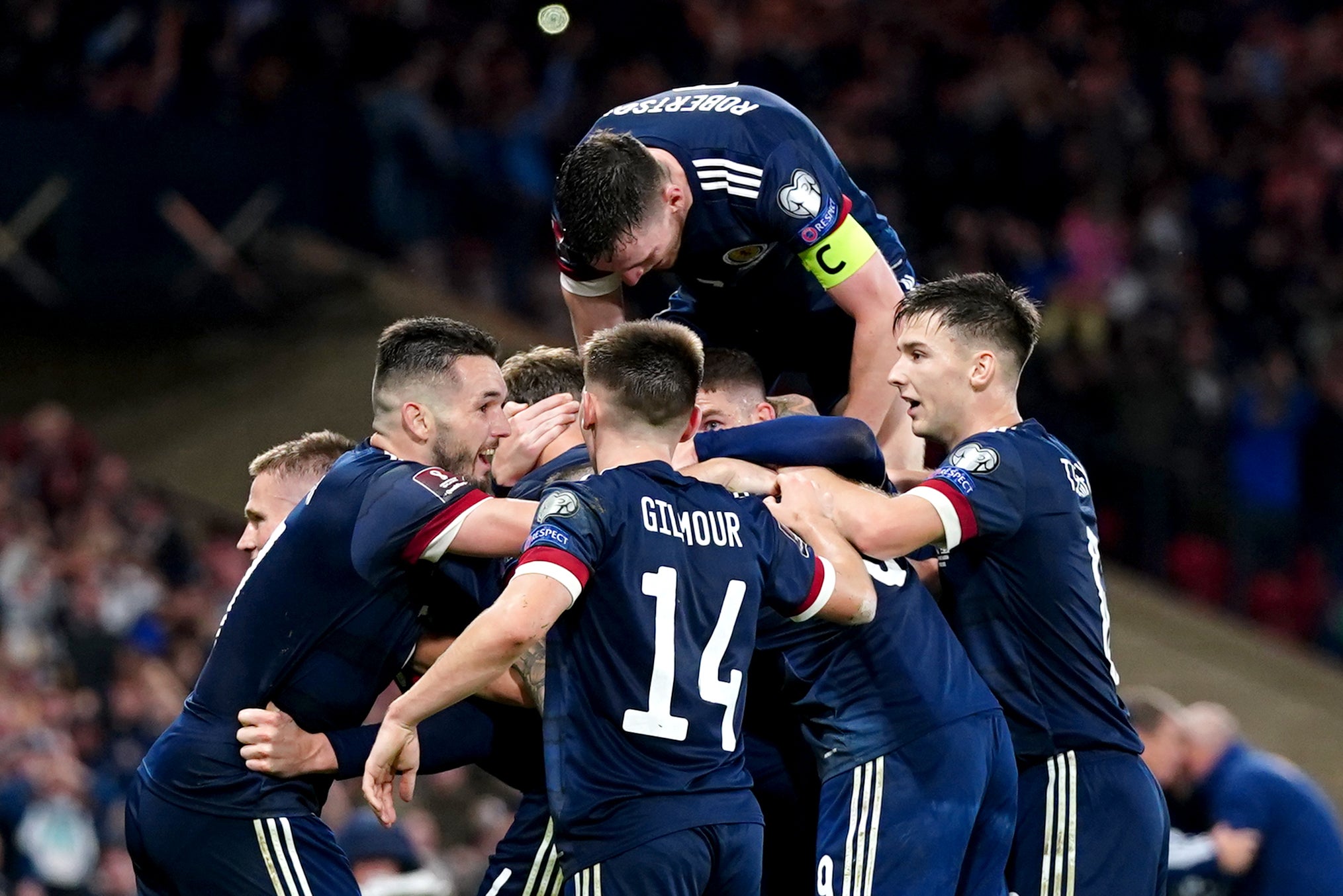 Scotland are on course for a play-off place (Jane Barlow/PA)