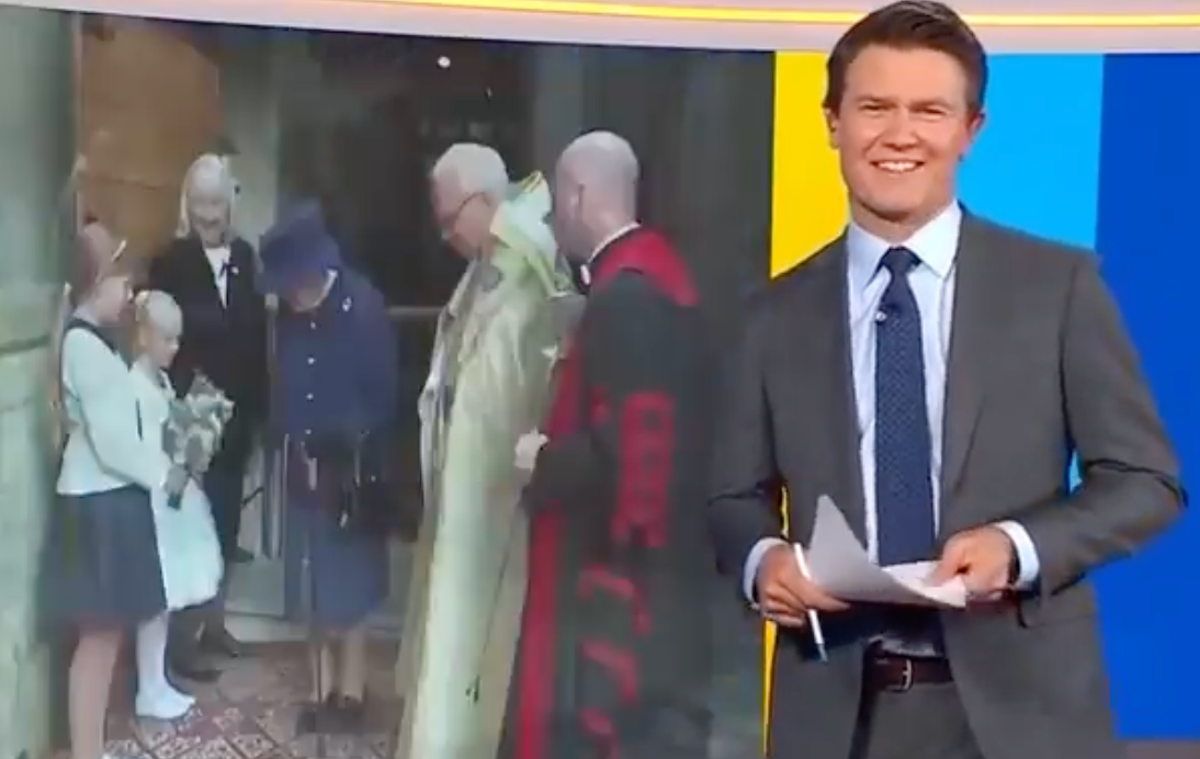 Australian TV hosts shock viewers with sex joke about the Queen using a walking stick Australian TV hosts shock viewers with sex joke about the Queen using a walking stick