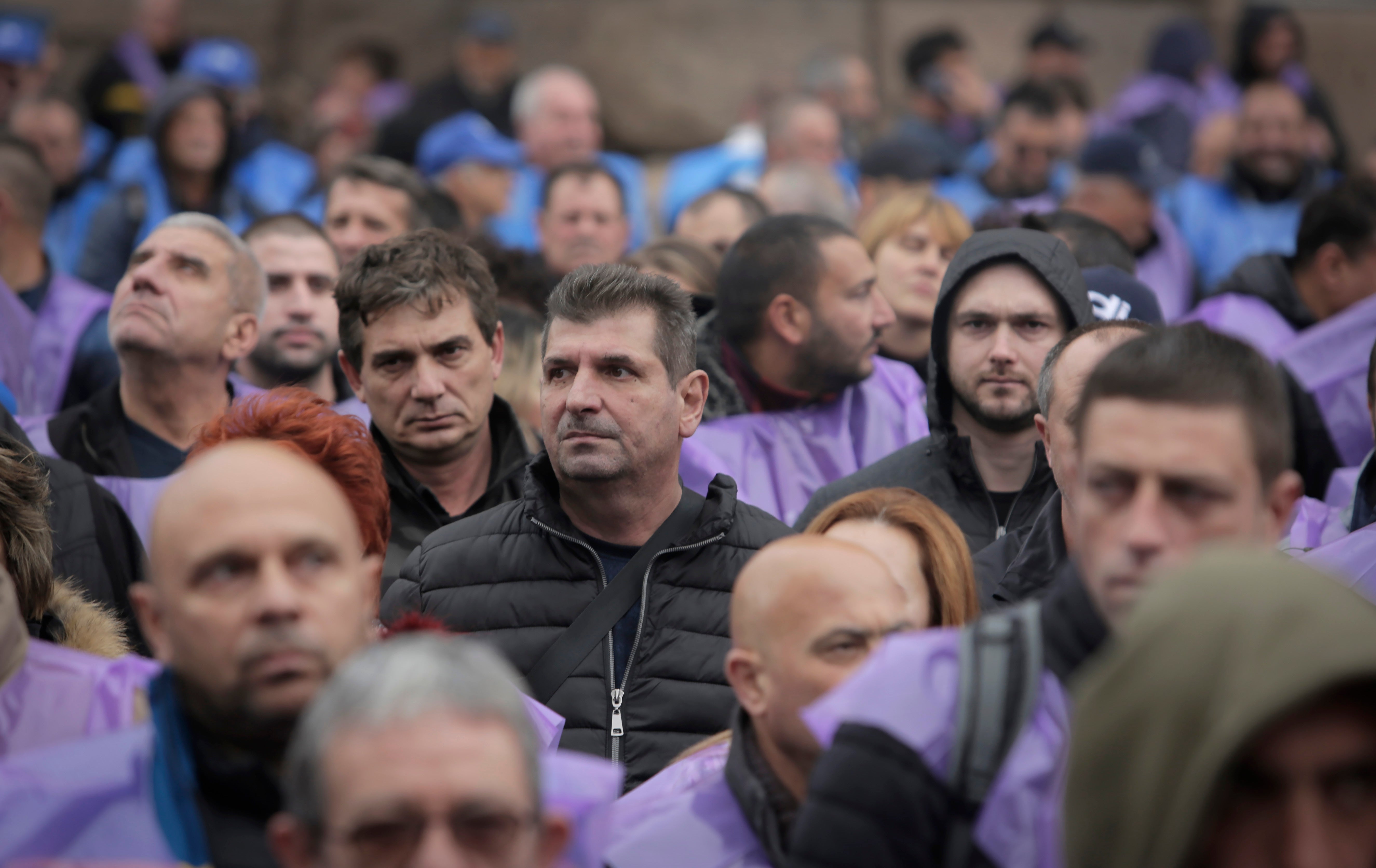 Bulgaria Miners' Protest