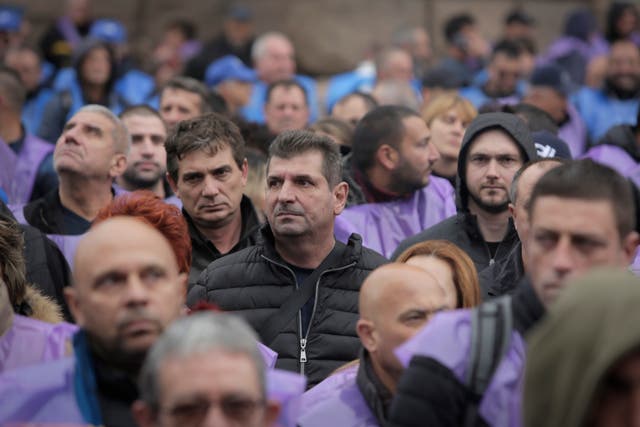 Bulgaria Miners' Protest