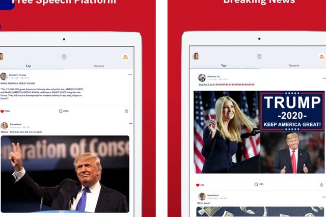 Los abogados del expresidente Donald Trump han enviado un cese y desistimiento a una misteriosa aplicación de redes sociales