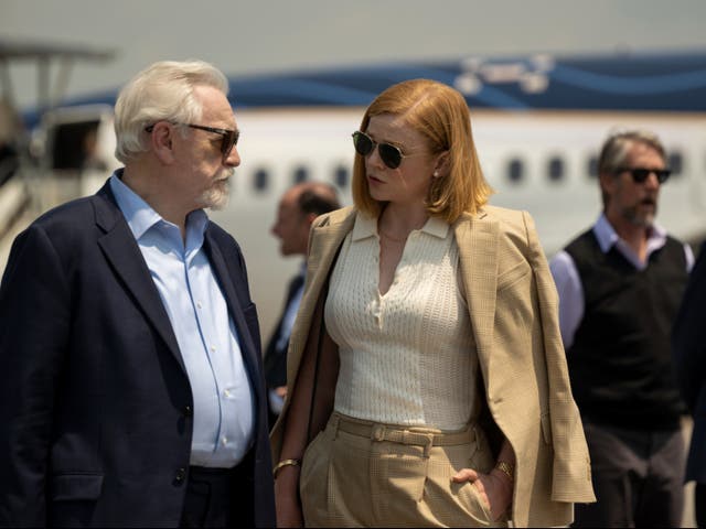 <p>Brian Cox and Sarah Snook star in Succession </p>