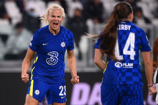 <p>Pernille Harder scored the winner in Turin</p>