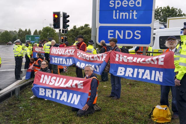 <p>Insulate Britain - an offshoot of Extinction Rebellion - wants the government to insulate all UK homes by 2030 to cut carbon emissions</p>