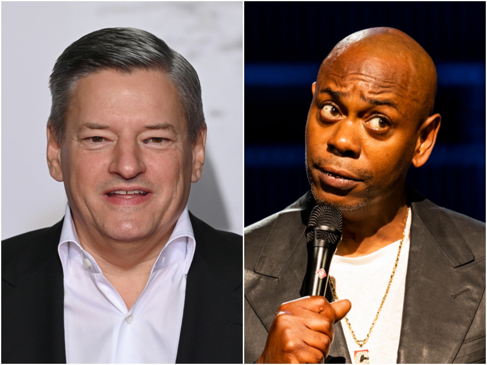 Ted Sarandos (left) has defended Chappelle