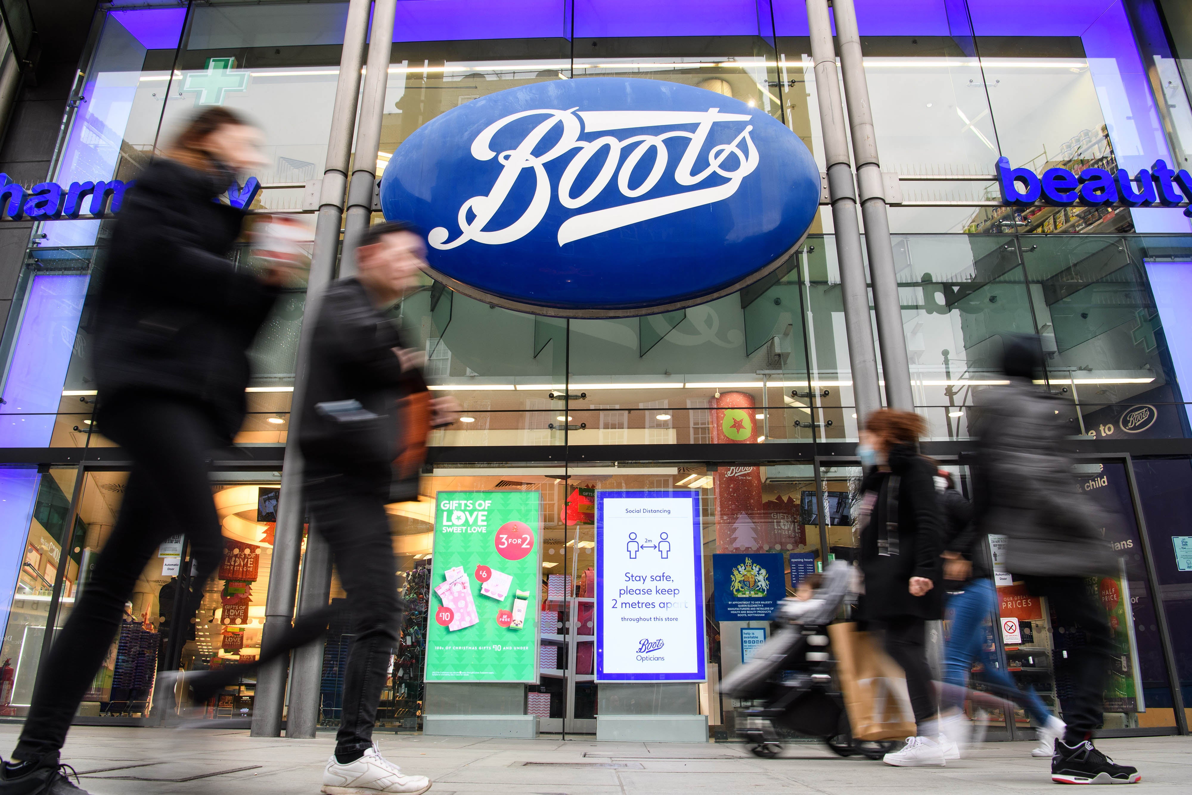 Sales through Boots’ online business had doubled against pre-pandemic levels (Matt Crossick/PA)