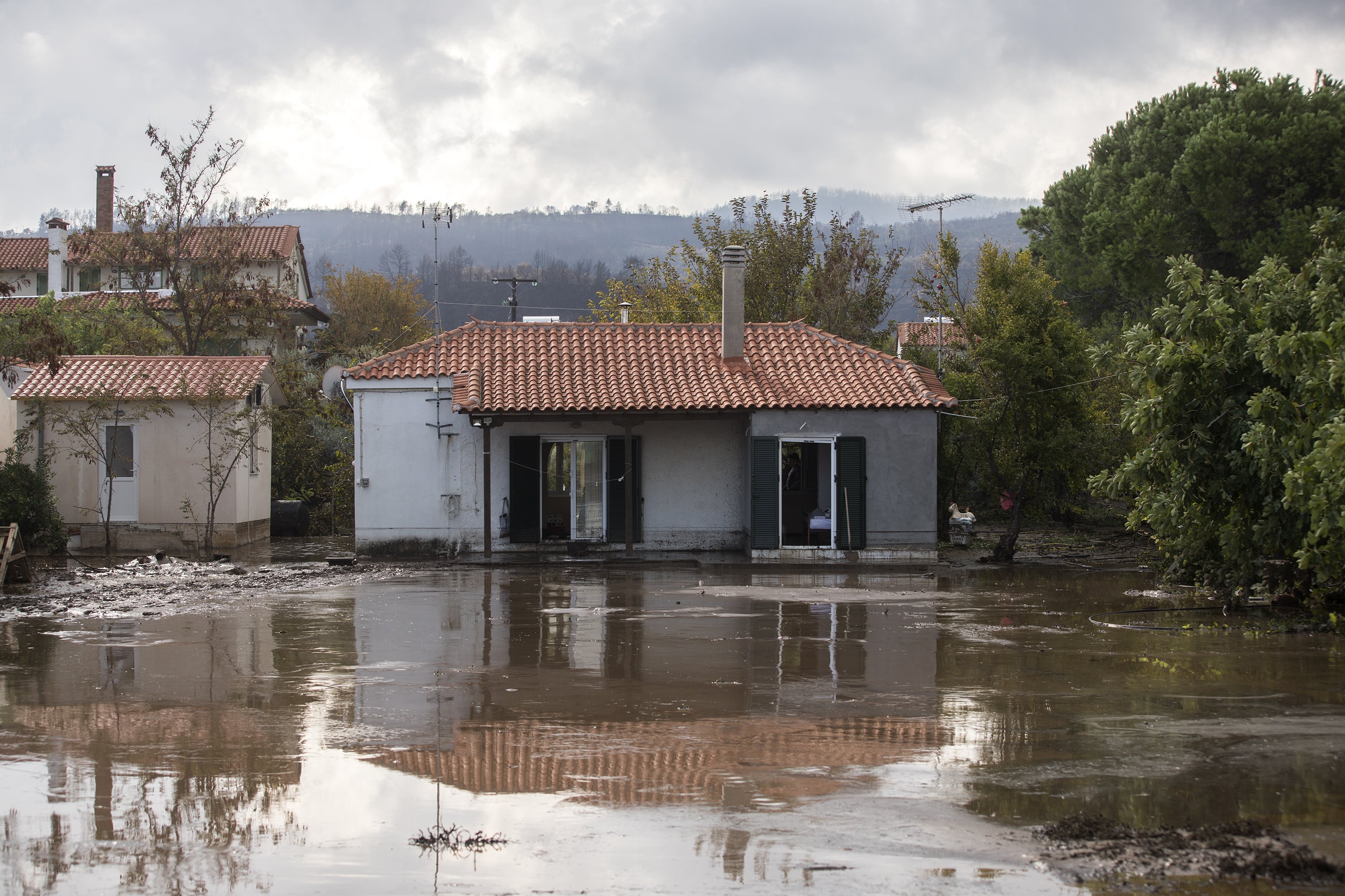 Evia has now been hit by both floods and fires