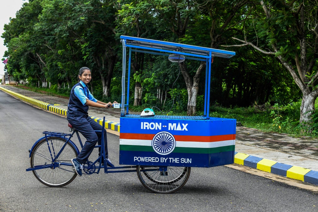 Indian teen’s solar-powered iron cart nominated for prestigious Earthshot Prize
