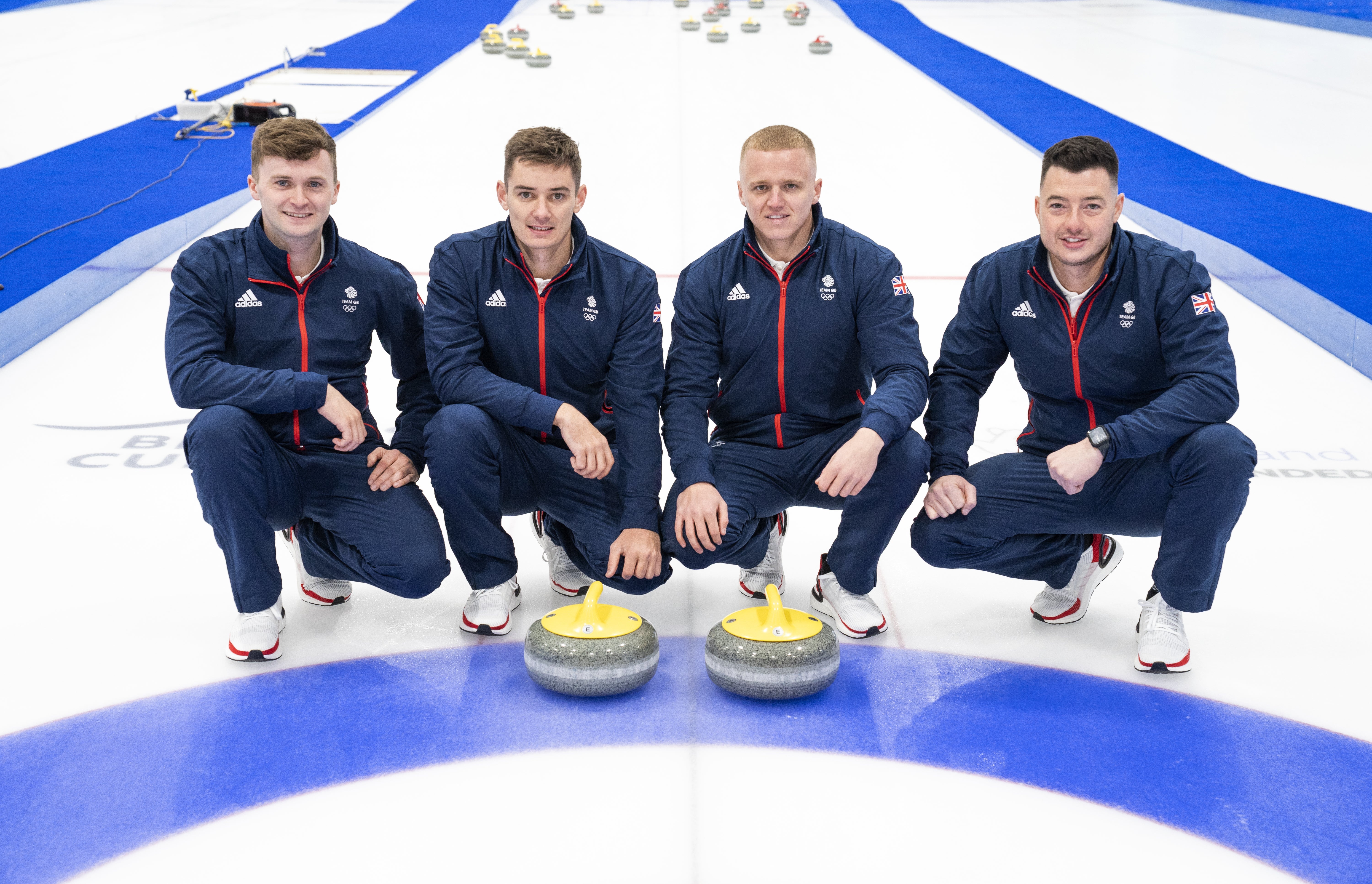 Grant Hardie, Bobby Lammie, Bruce Mouat, and Hammy McMillan will form the GB men’s curling team at the Winter Olympics (Jane Barlow/PA)