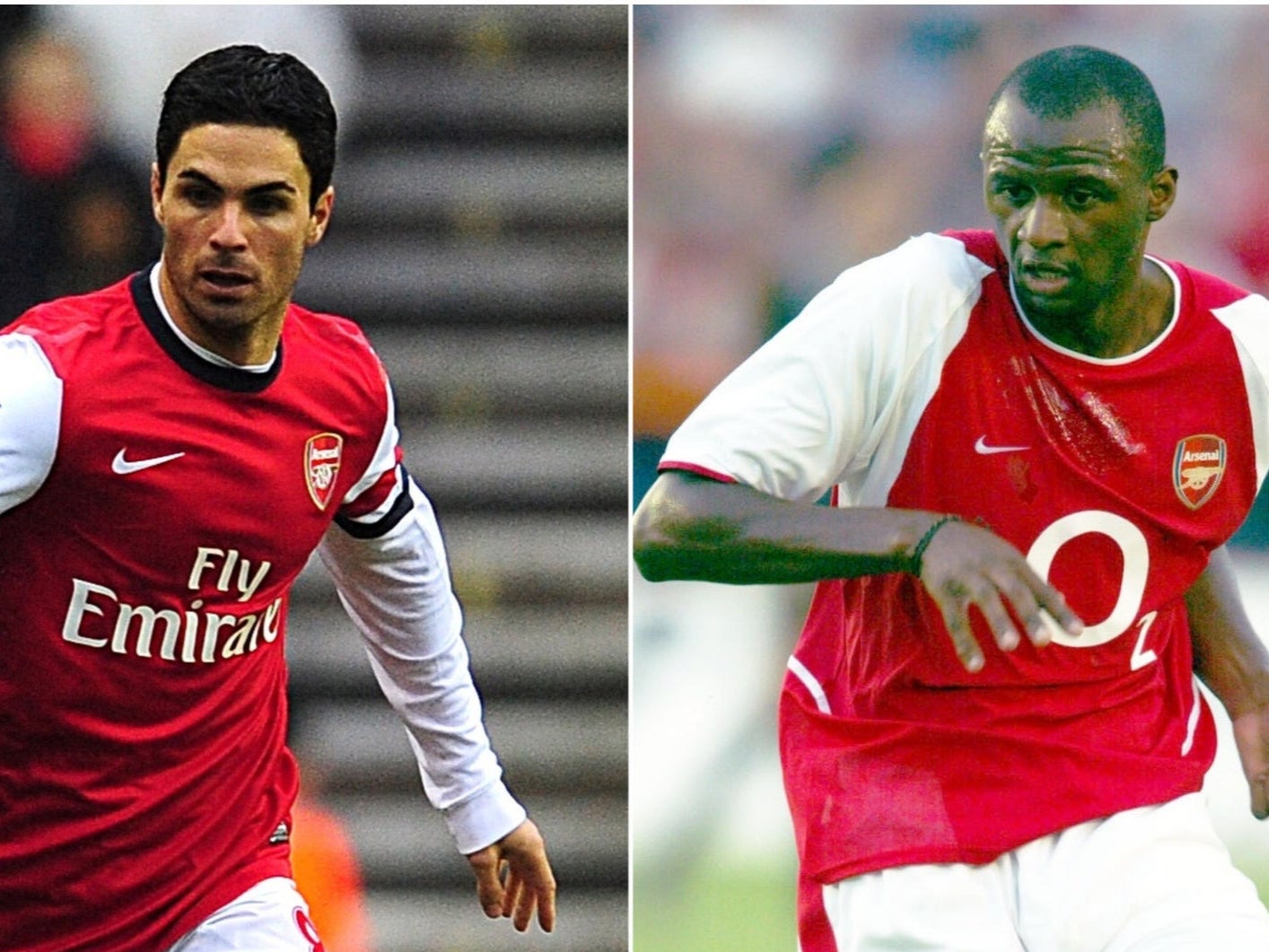 Both Mikel Arteta and Patrick Vieira captained Arsenal during their playing careers