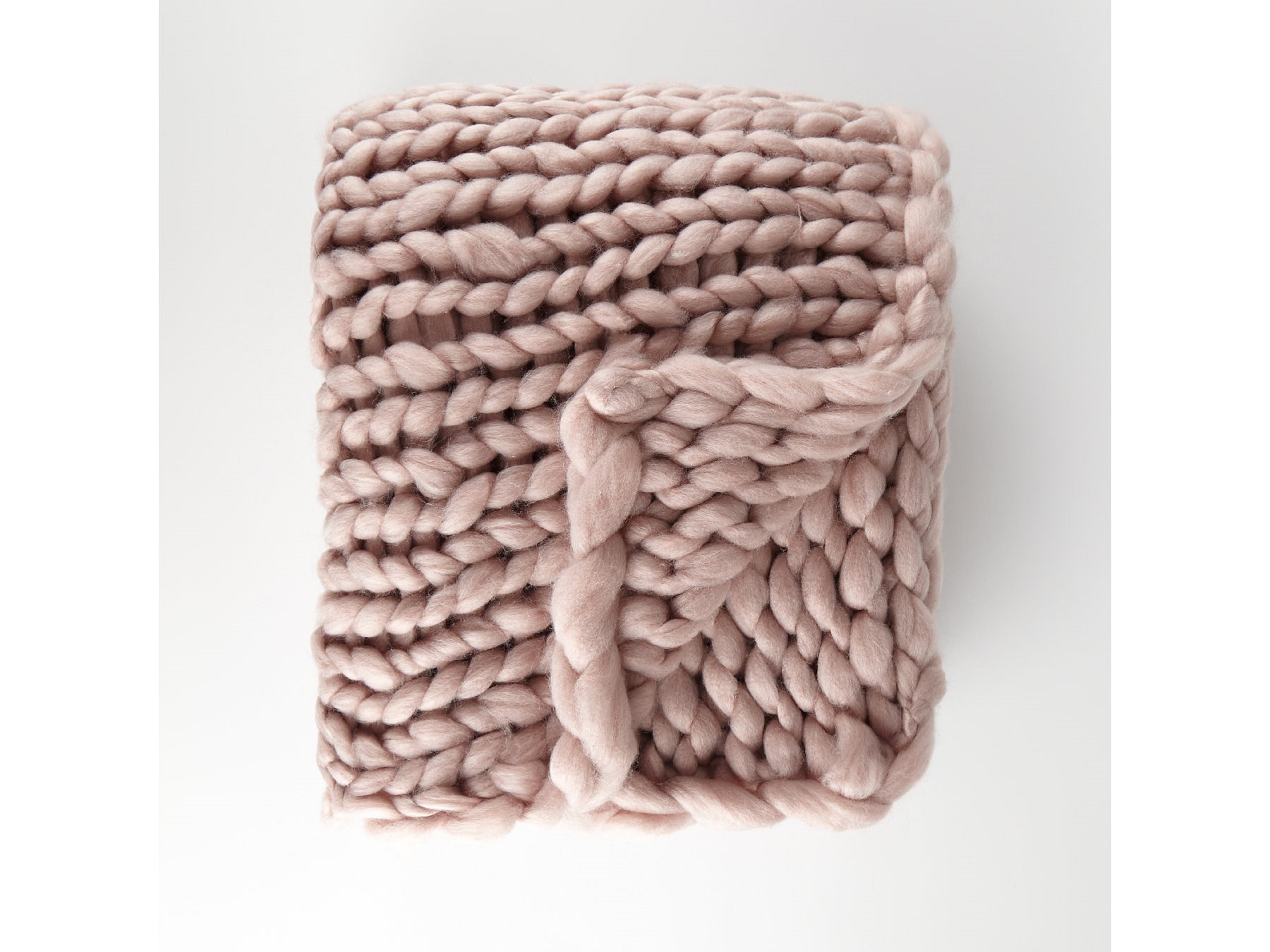 6 George Home Pink Chunky Hand Knitted Throw £30.jpg