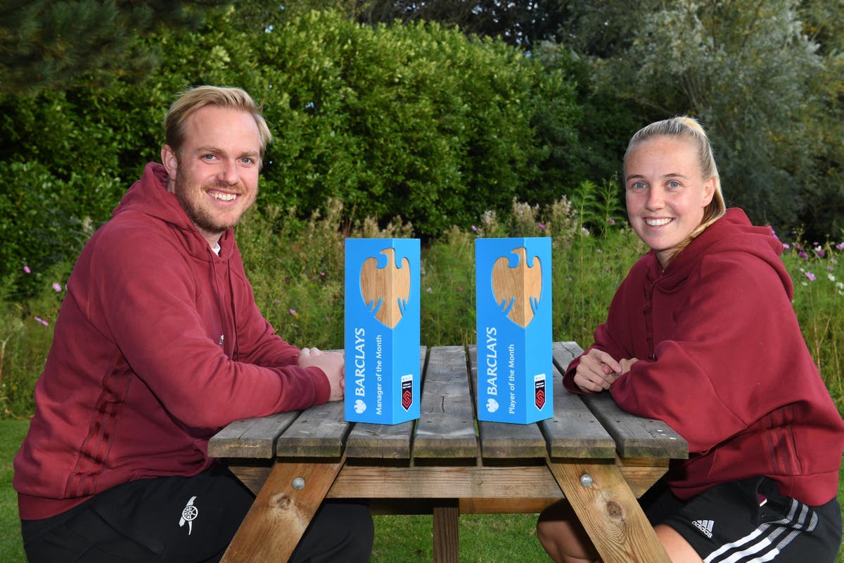 Arsenal&rsquo;s Beth Mead and Jonas Eidevall win WSL player and manager of the month