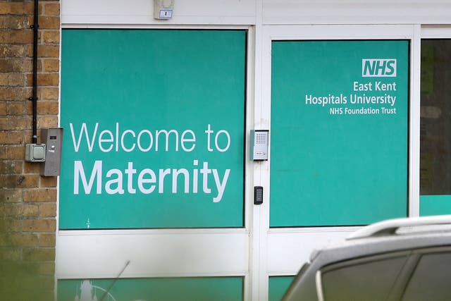 <p>A view of the entrance to the maternity unit of the Queen Elizabeth the Queen Mother (QEQM) Hospital in Margate, Kent, part of the East Kent Hospitals University NHS Foundation Trust. CQC inspectors carried out an unannounced visit in July  </p>