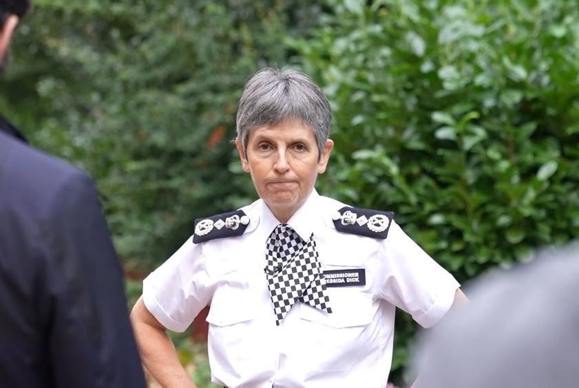Jill Knight, 64, wrote to Met Police Commissioner Cressida Dick (pictured)