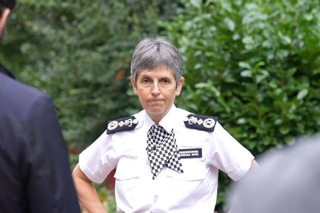 <p>Jill Knight, 64, wrote to  Met Police Commissioner Cressida Dick (pictured) </p>