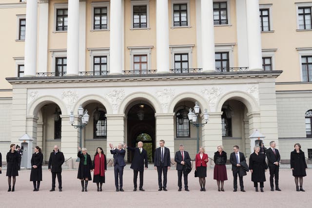 <p>Prime Minister Jonas Gahr Stoere has a 19 member team </p>