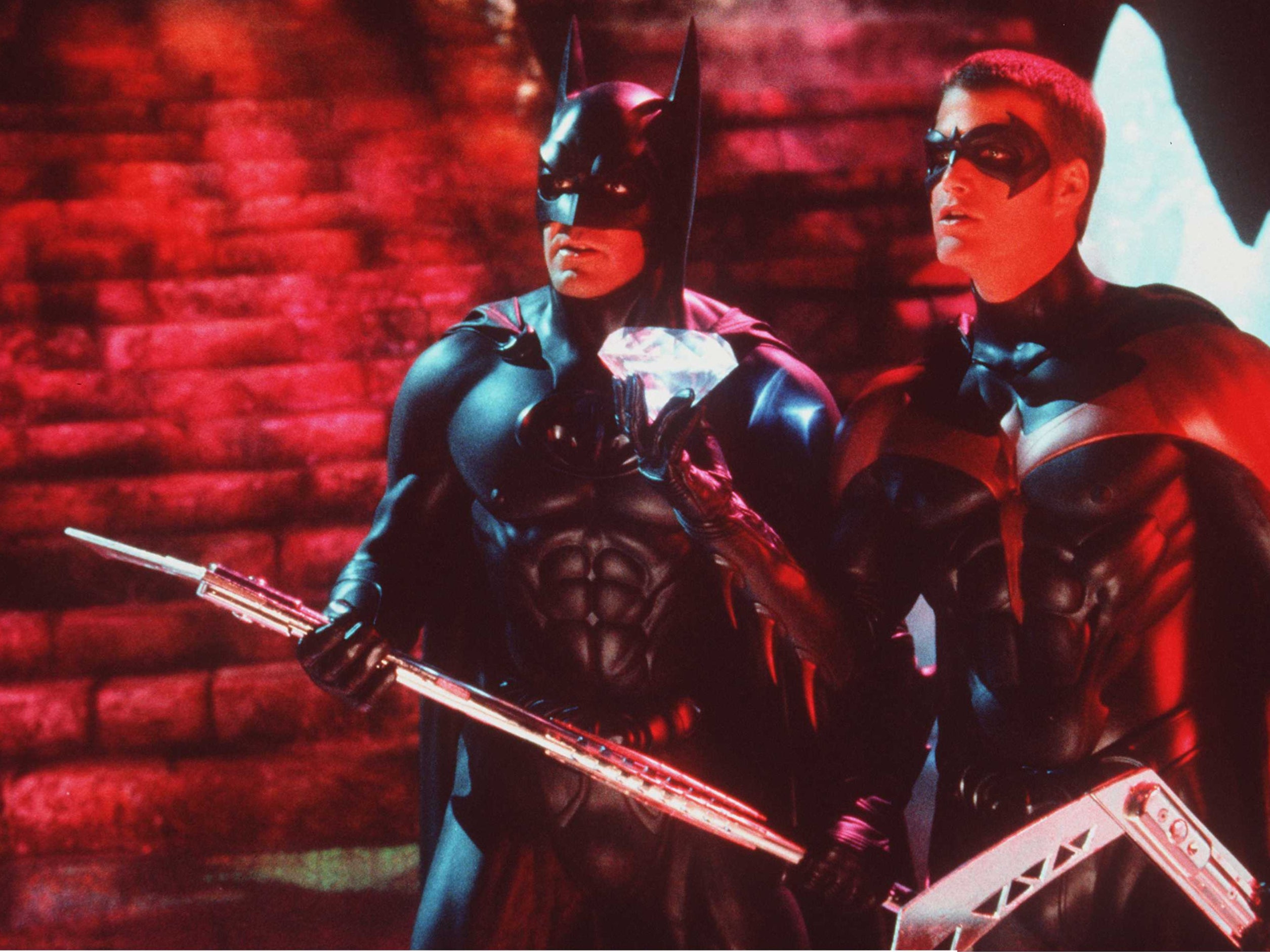 ‘Batman And Robin’ movie stills starring George Clooney and Chris O’Donnell