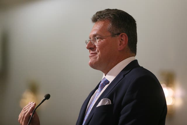 European Commission vice president Maros Sefcovic (PA)