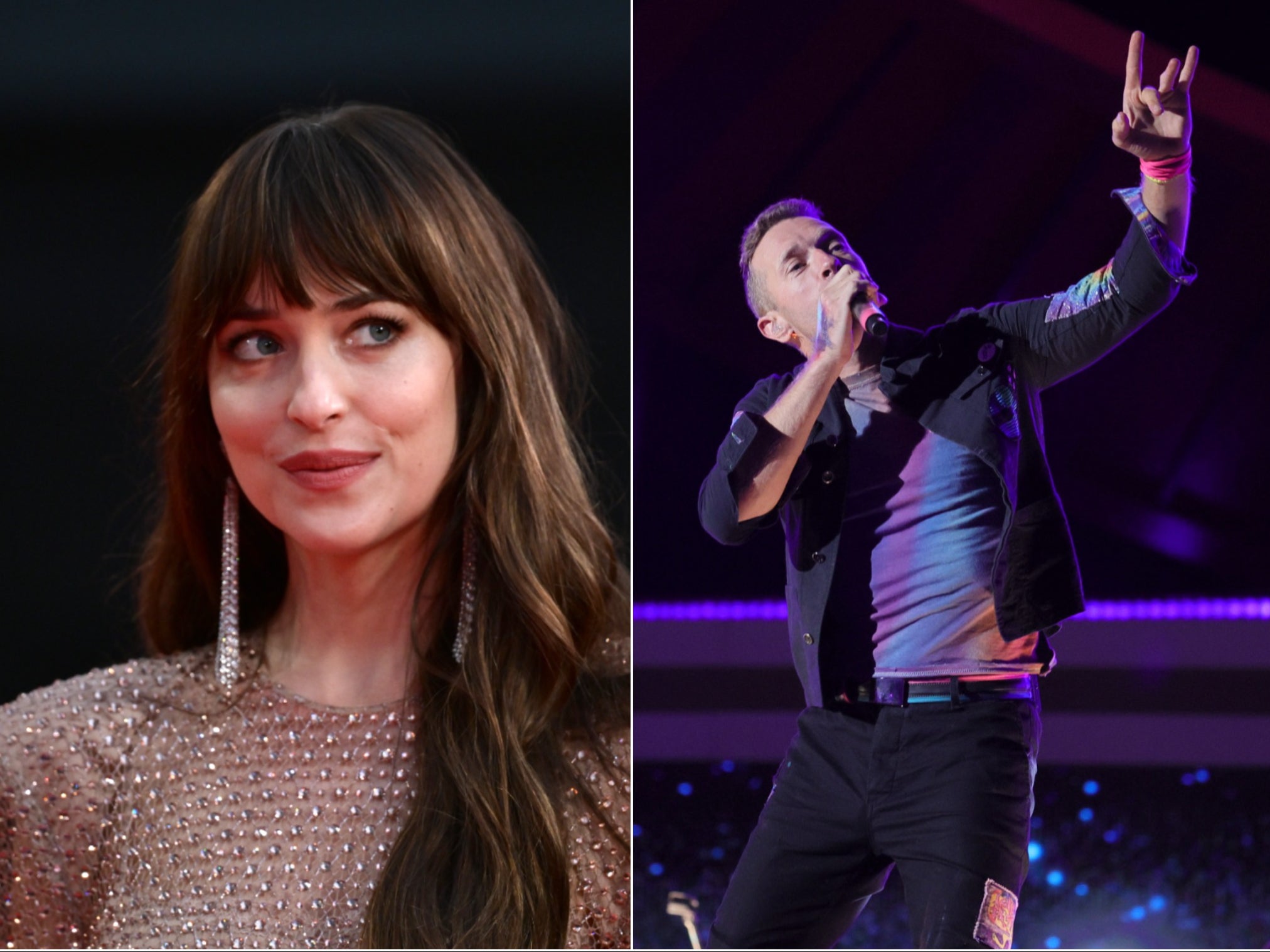 Dakota Johnson and Chris Martin