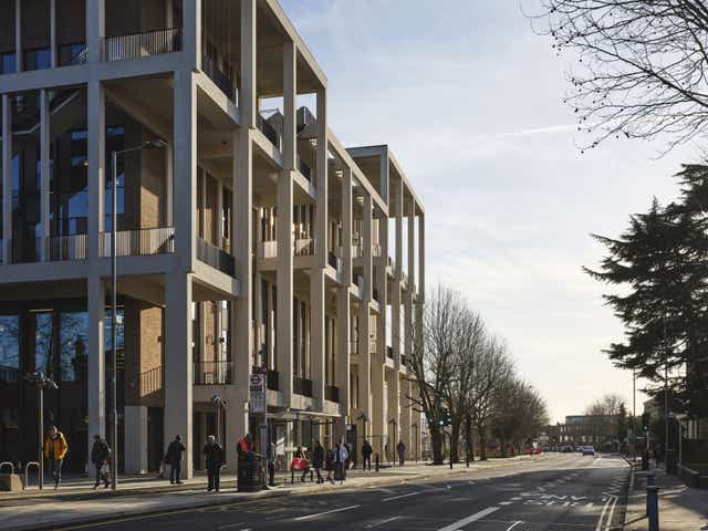 <p>Kingston University Town House, which has been named as the winner of the 2021 RIBA Stirling Prize</p>