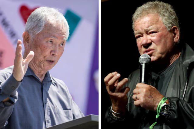 <p>George Takei and William Shatner have a long-running feud</p>