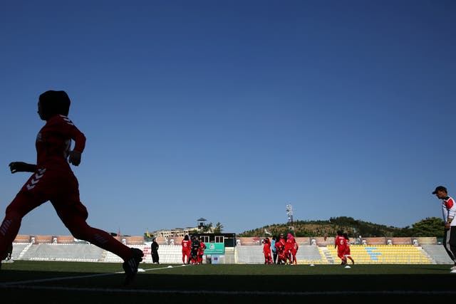 <p>AFGANISTÁN-JUGADORAS</p>