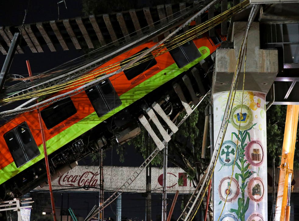 MÉXICO-METRO COLAPSO
