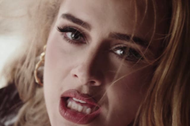 <p>Adele in her music video for ‘Easy On Me'</p>
