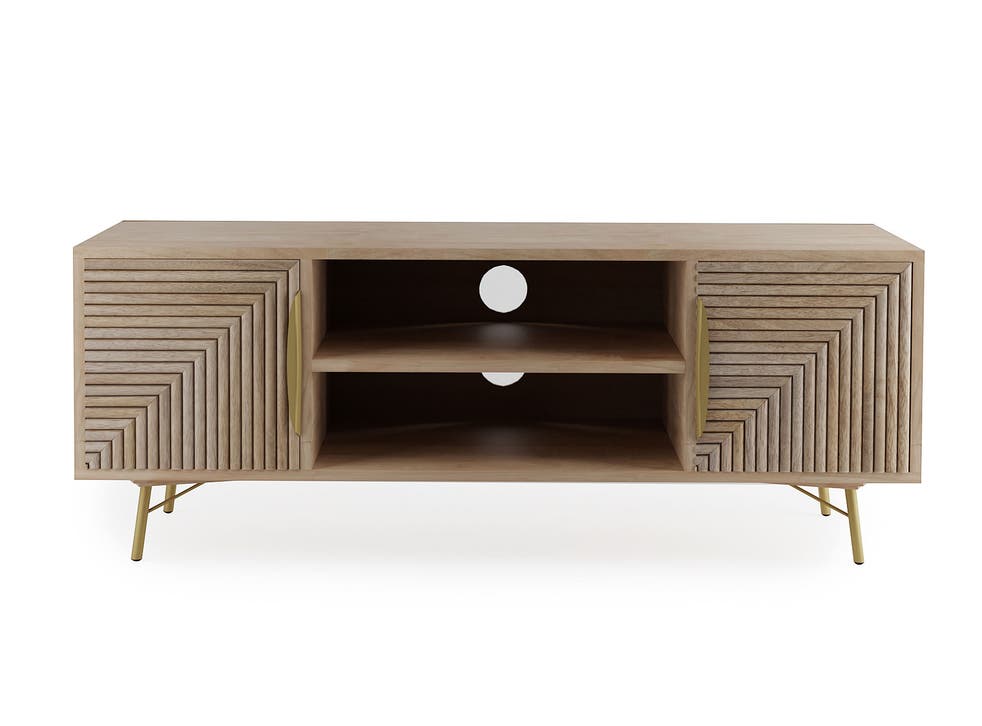 Best Tv Stands 2021 Wooden Retro And, Metal And Wood Tv Console Table Uk