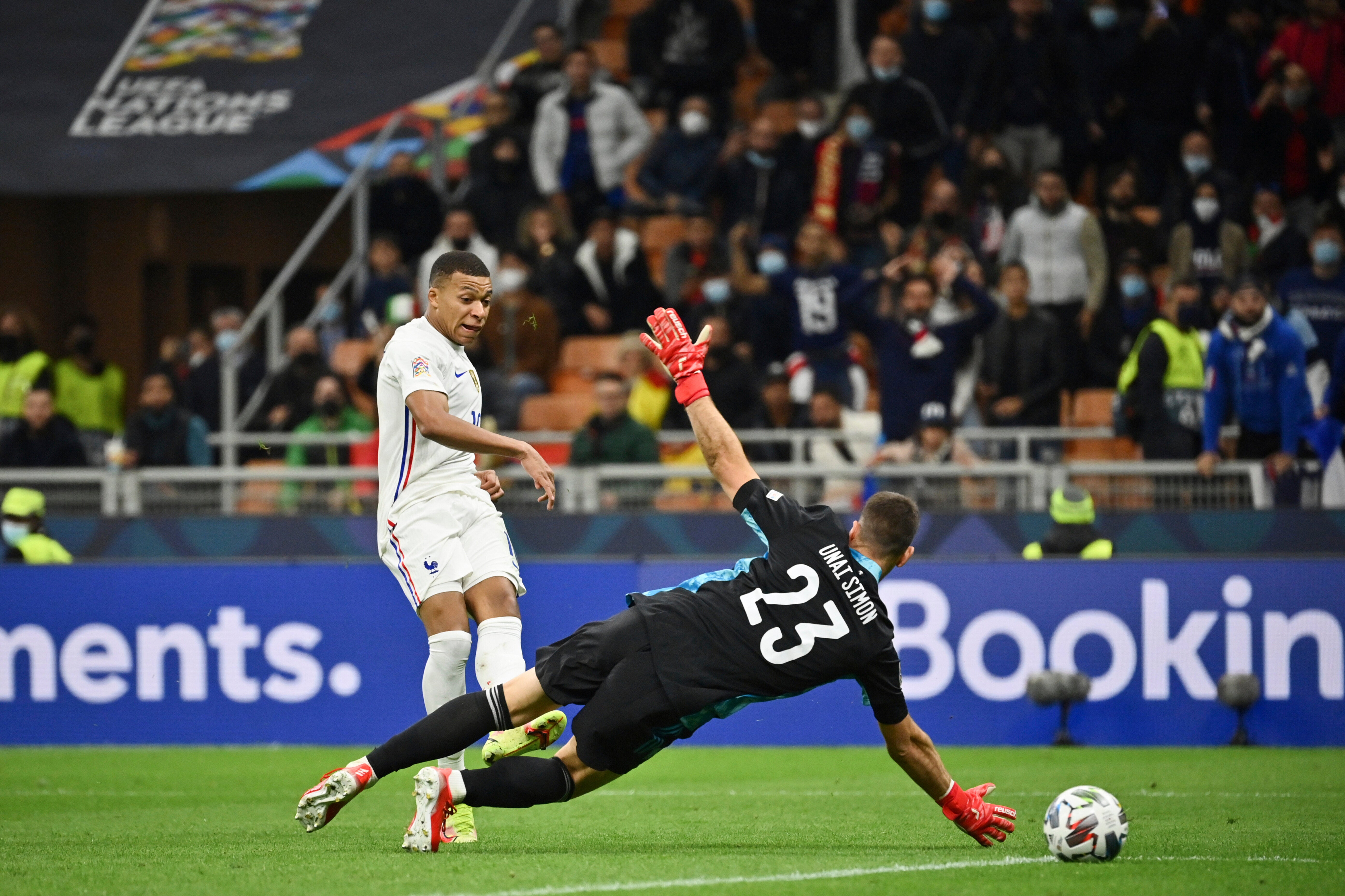 Kylian Mbappe’s winner for France in the Nations League demonstrated that the wording of the offside law needs to be improved, according to UEFA’s referees’ chief Roberto Rosetti (Massimo Paolone/AP)