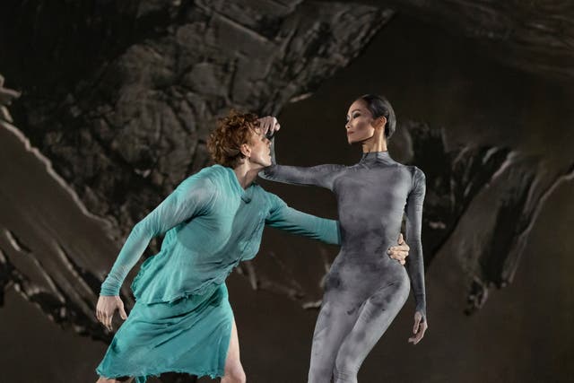 <p>Edward Watson and Fumi Kaneko in ‘The Dante Project', The Royal Ballet</p>