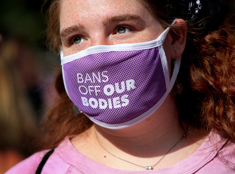 <p>Marches have been held nationwide in support of reproductive rights since Texas’s near-total abortion ban  came into effect</p>