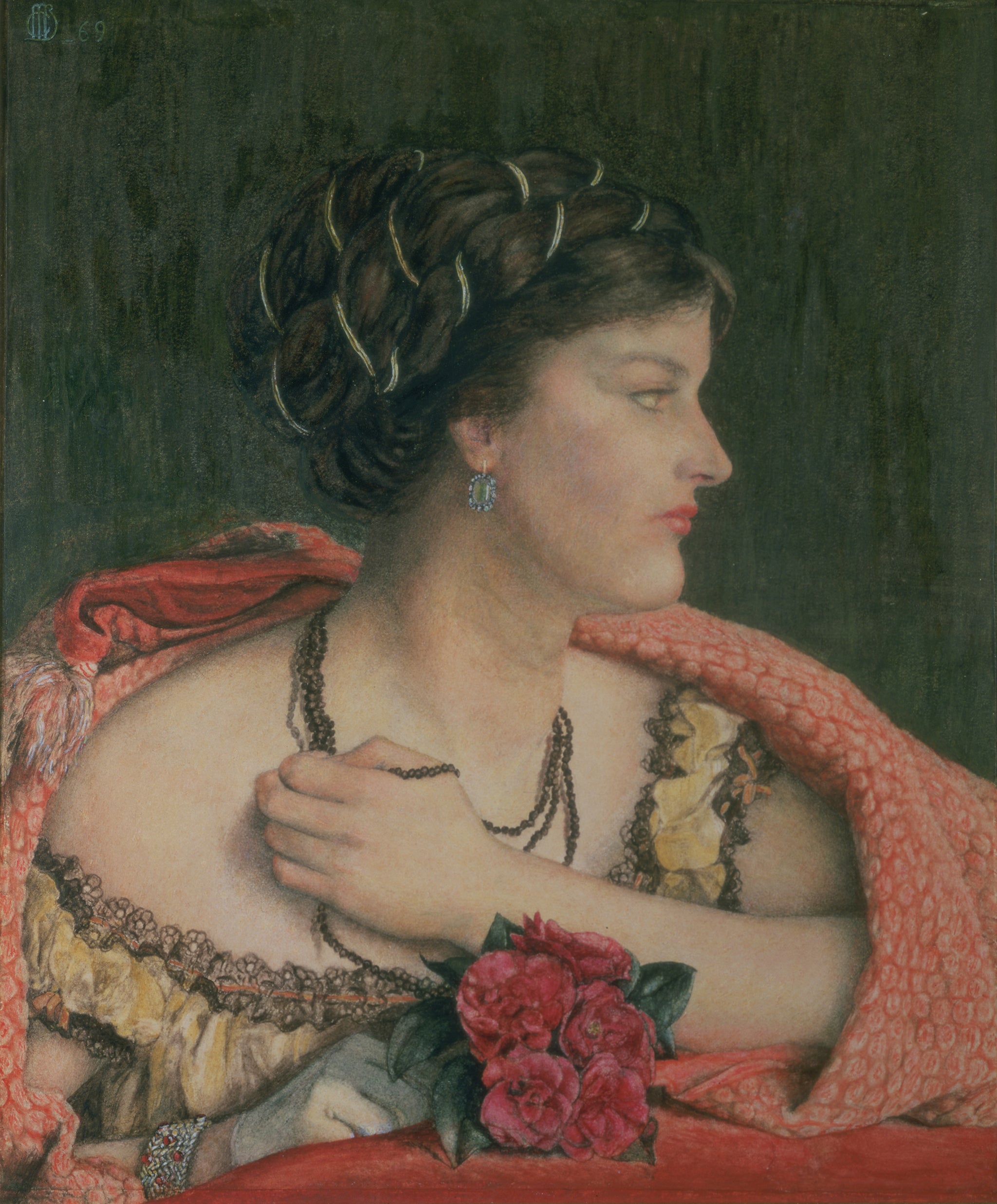 ‘At the Opera’ by Catherine Madox Brown, 1869