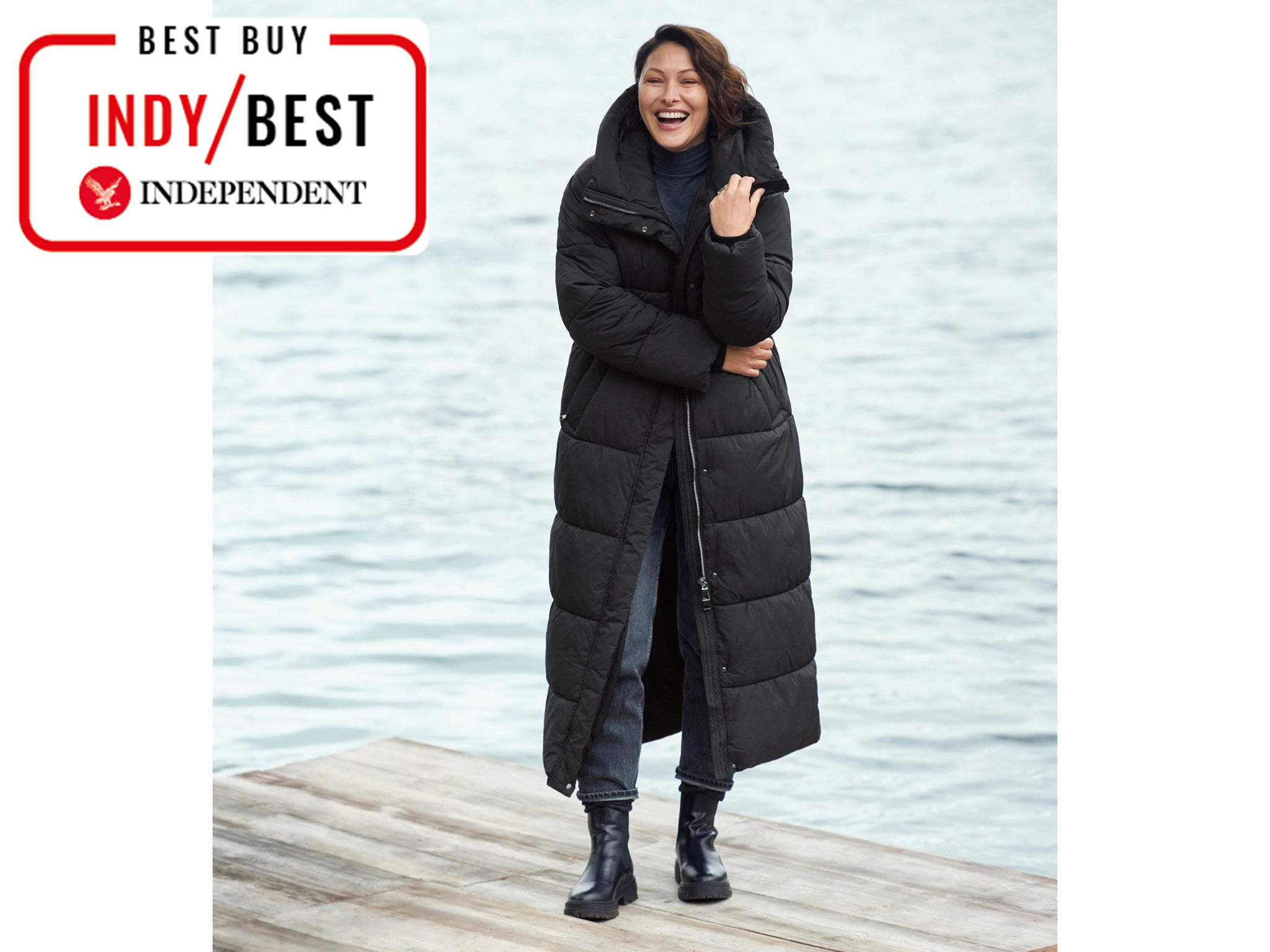 long padded warm womens coat