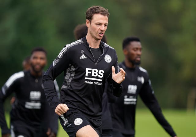 <p>Jonny Evans could return for Leicester against his old club Manchester United on Saturday (Mike Egerton/PA)</p>