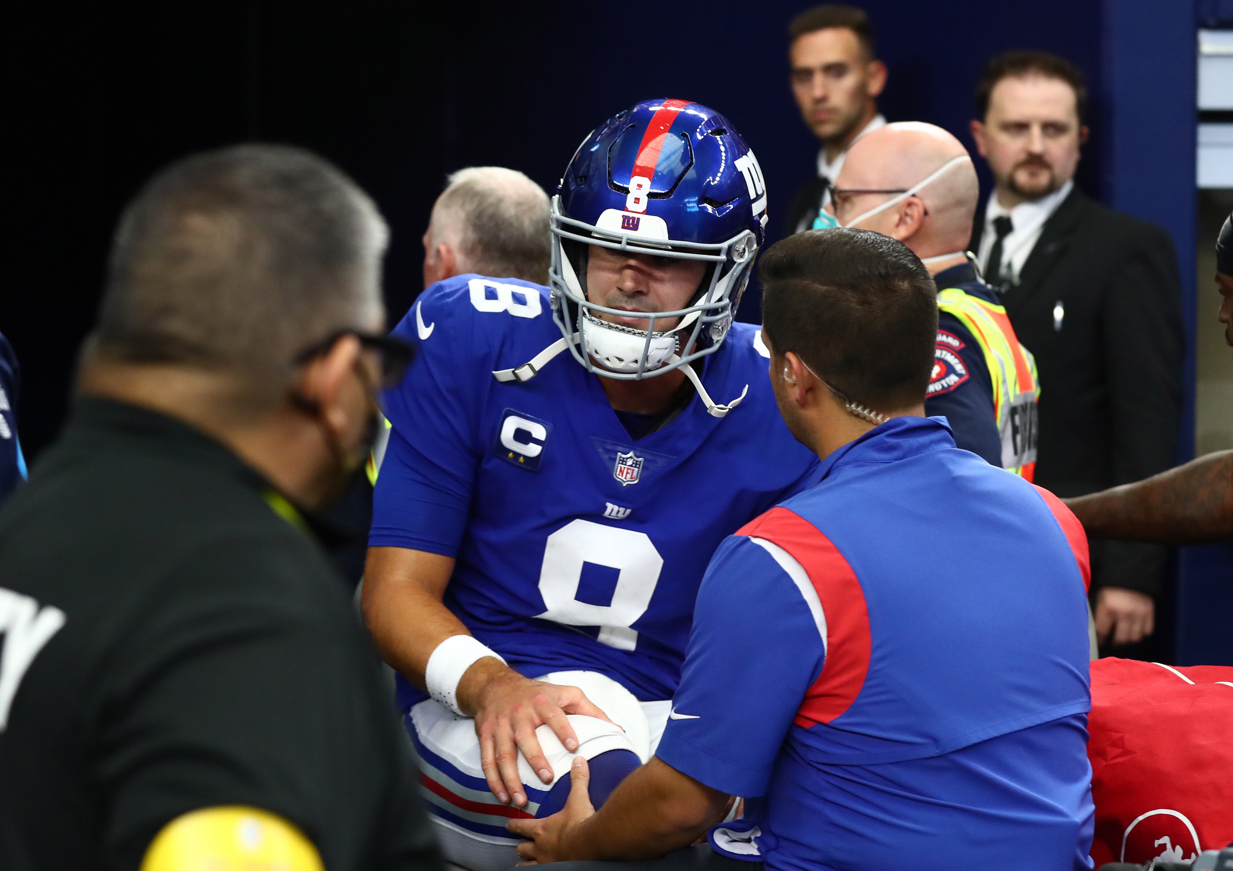 New York Giants quarterback Daniel Jones suffered a concussion last week