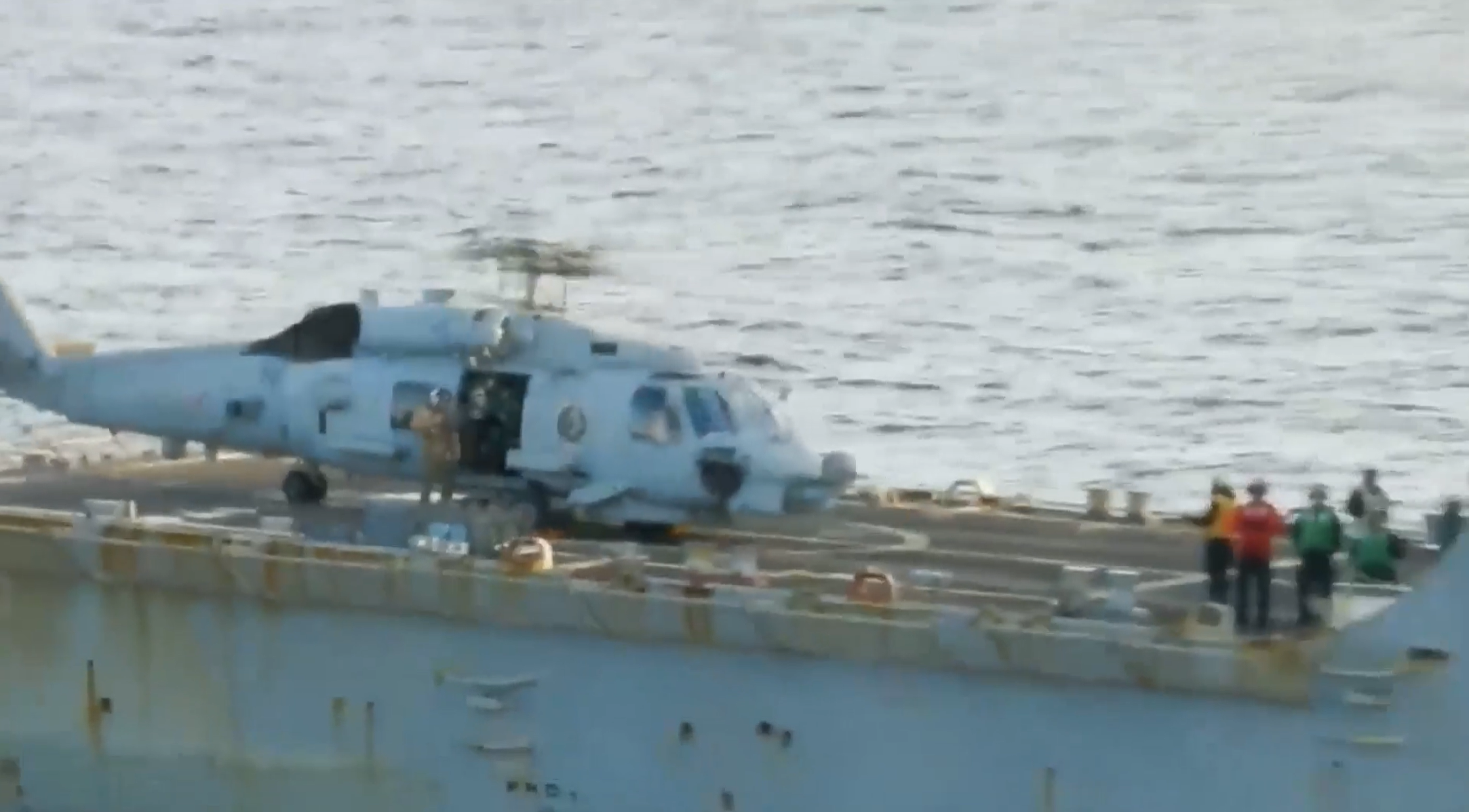 Russian Defence Ministry release video of encounter with warship in Sea of Japan