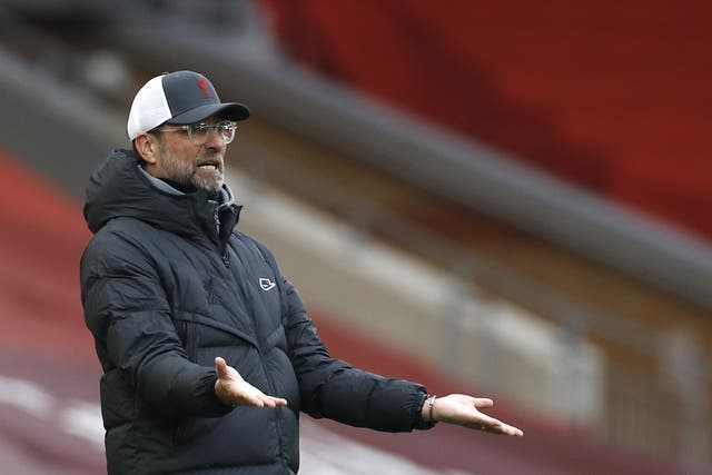Jurgen Klopp does not believe managers are listened to by football’s decision-makers (Phil Noble/PA)