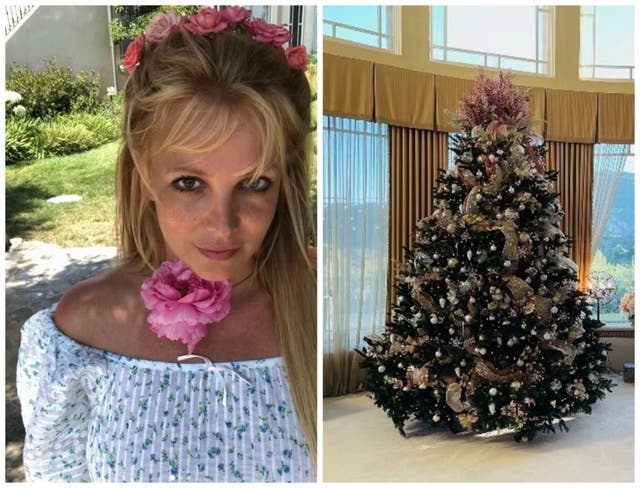 <p>Britney Spears has revealed she is celebrating Christmas early this year</p>